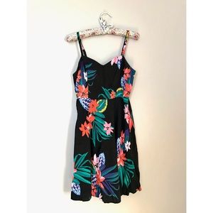 Black Floral Old Navy Cami Sundress